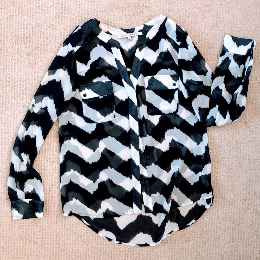 Sheer Tab Sleeve Blouse from Stitch Fix